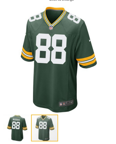 Men 2025 Green Bay Packers #88 Musgrave green Classic Nike game NFL Jersey